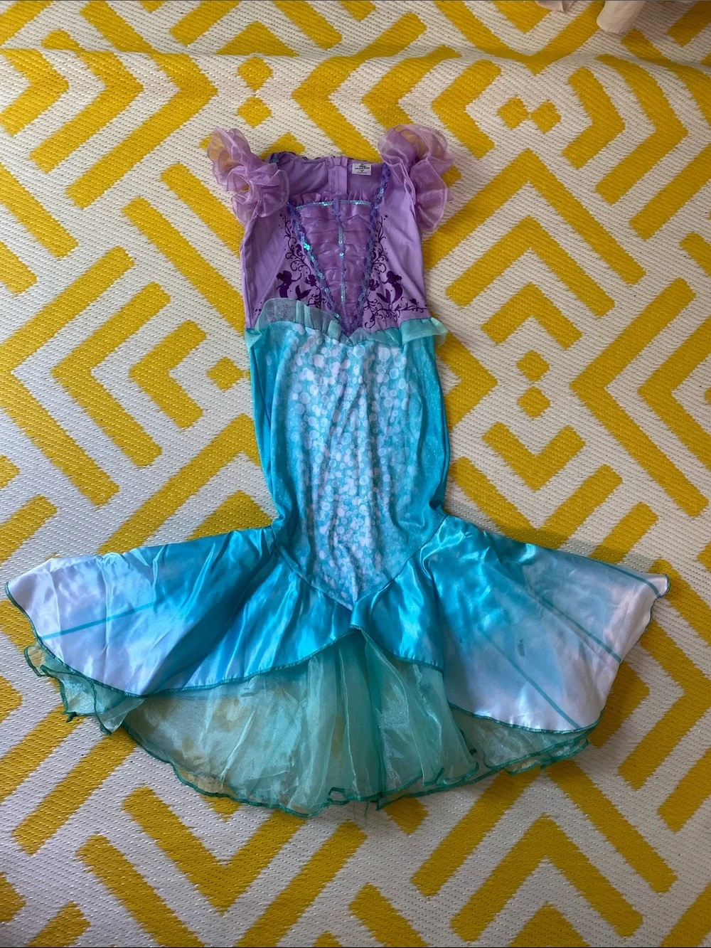 Girls Purple and Teal Mermaid Dress-Up Costume - Disney